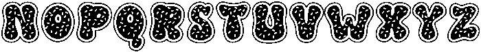 Donut Regular otf (400) Font UPPERCASE