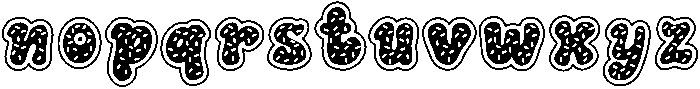 Donut Regular otf (400) Font LOWERCASE