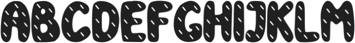 Donuts Regular ttf (400) Font UPPERCASE
