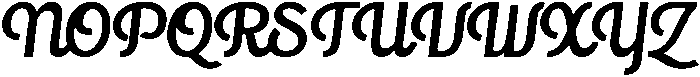 Doodle Bold Script Script otf (700) Font UPPERCASE