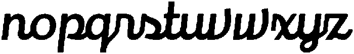 Doodle Bold Script Script otf (700) Font LOWERCASE