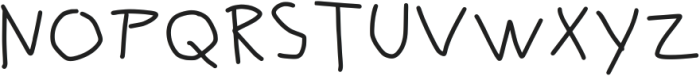 Doodle Hand Drawn Regular otf (400) Font UPPERCASE