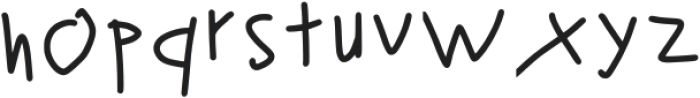 Doodle Hand Drawn Regular otf (400) Font LOWERCASE