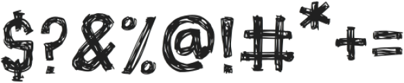 Doodle Lines otf (400) Font OTHER CHARS
