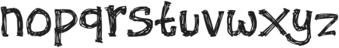 Doodle Lines otf (400) Font LOWERCASE
