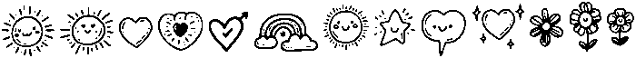 Doodle Notes Regular otf (400) Font LOWERCASE