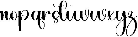 Doodle Regular otf (400) Font LOWERCASE