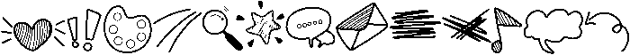 Doodle Regular otf (400) Font UPPERCASE