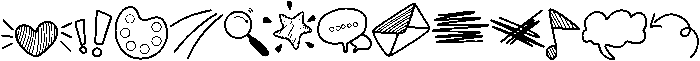 Doodle Regular otf (400) Font LOWERCASE