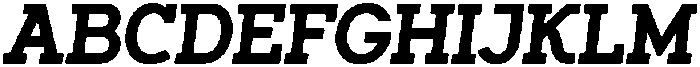Doodle Slab Serif Italic  Serif Italic otf (400) Font UPPERCASE