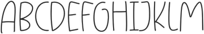 Doodle Write Thin otf (100) Font UPPERCASE
