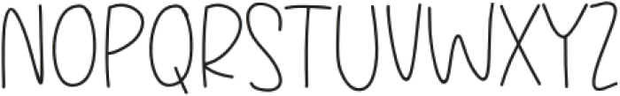 Doodle Write Thin otf (100) Font UPPERCASE