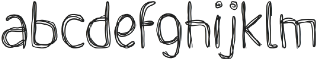 Doodle otf (400) Font LOWERCASE