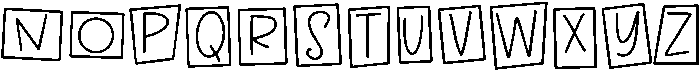 Doodleblock Sans Regular otf (400) Font UPPERCASE