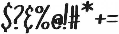 Doodler Bold Italic otf (700) Font OTHER CHARS