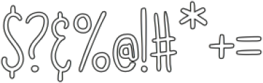 Doodler Outline otf (400) Font OTHER CHARS
