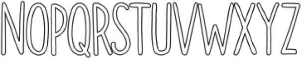 Doodler Outline otf (400) Font UPPERCASE