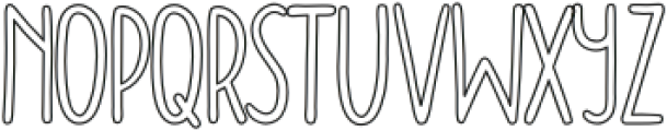 Doodler Outline otf (400) Font LOWERCASE
