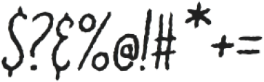 Doodler Rough Italic otf (400) Font OTHER CHARS