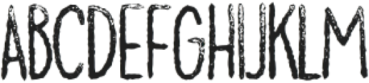 Doodler Rugged Rough otf (400) Font UPPERCASE