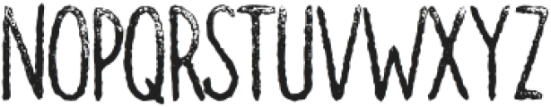 Doodler Rugged Rough otf (400) Font UPPERCASE