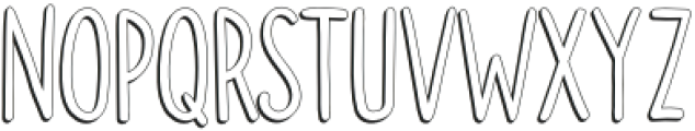 Doodler Shadow otf (400) Font UPPERCASE
