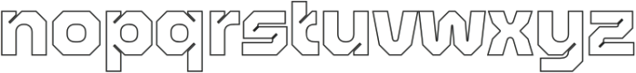 Dorelia Outline otf (400) Font LOWERCASE