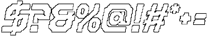 Dorelia Pixel Outline otf (400) Font OTHER CHARS