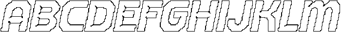 Dorelia Pixel Outline otf (400) Font UPPERCASE