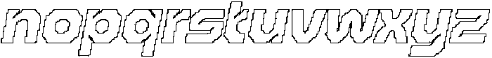 Dorelia Pixel Outline otf (400) Font LOWERCASE