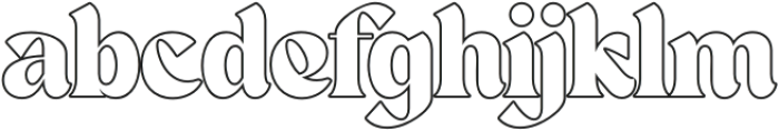 DoremyOutline-Regular otf (400) Font LOWERCASE