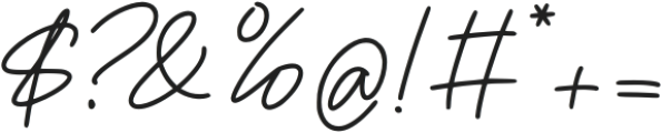 Doria Signature otf (400) Font OTHER CHARS