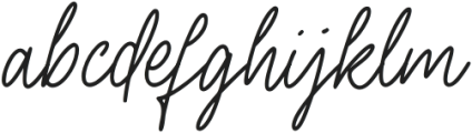 Doria Signature otf (400) Font LOWERCASE