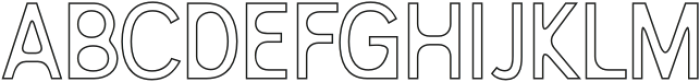 Dorlan Outline otf (400) Font UPPERCASE