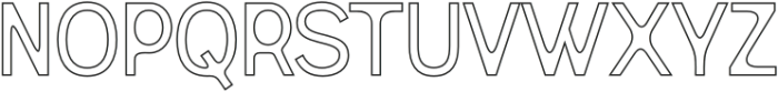 Dorlan Outline otf (400) Font UPPERCASE