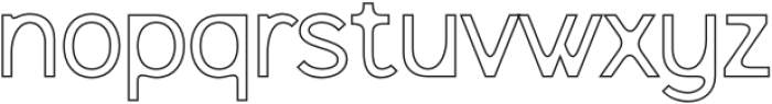 Dorlan Outline otf (400) Font LOWERCASE