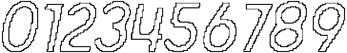 Dorlan Pixel Outline otf (400) Font OTHER CHARS