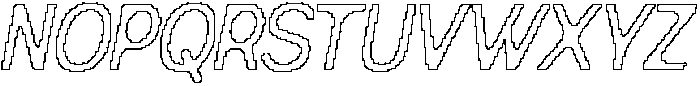Dorlan Pixel Outline otf (400) Font UPPERCASE