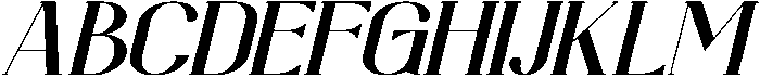 Dorvalen Italic otf (400) Font UPPERCASE