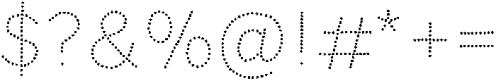 Dot Horizon Medium otf (500) Font OTHER CHARS