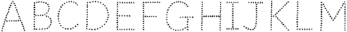 Dot Horizon Medium otf (500) Font UPPERCASE
