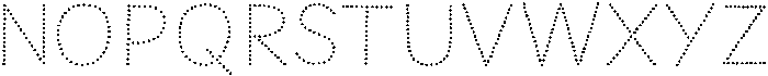 Dot Horizon Medium otf (500) Font UPPERCASE