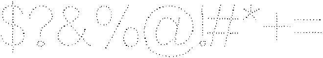 Dot Whisper Medium otf (500) Font OTHER CHARS