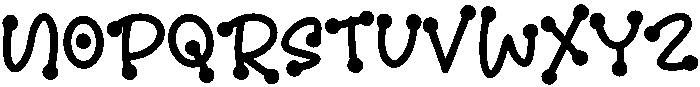 Dotplays otf (400) Font UPPERCASE