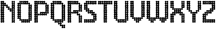 Dotshift otf (400) Font UPPERCASE
