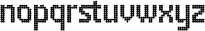 Dotshift otf (400) Font LOWERCASE