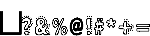 Dotted Giggle Medium otf (500) Font OTHER CHARS