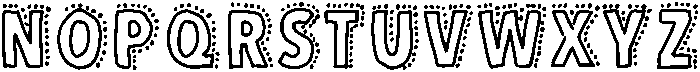 Dotted Giggle Medium otf (500) Font UPPERCASE