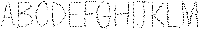 Dotted Regular otf (400) Font UPPERCASE