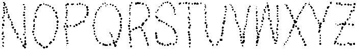 Dotted Regular otf (400) Font UPPERCASE